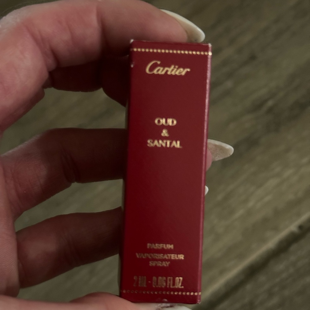 ♦️ Cartier Oud & Santal Perfume vaporisateur small Sample Travel 2ml 0.06 fl Oz.